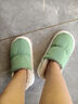 洁丽雅防水棉拖鞋女士秋冬季全包跟情侣月子鞋保暖踩屎感防滑棉鞋男冬天 深蓝色 40-41 【适合39-40】 实拍图