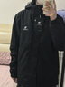 骆驼（CAMEL）三防冲锋衣户外登山服防风防水防污三合一运动外套 A9W214119AX，黑色，男女同款 S 实拍图
