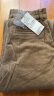 无印良品（MUJI）女式 弹力 灯芯绒 宽版裤 米色 女式Ｌ  晒单实拍图