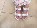 李宁热女童凉鞋夏季2025新款儿童时尚沙滩鞋中大童女孩软底防滑透气 紫色 35 实拍图
