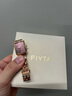 飞亚达（FIYTA）手表女倾城系列女士石英表复古精致镶钻方块女表考试专用手表 影棕 实拍图