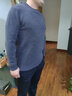 AMNCK羊绒衫男100%山羊绒半高领纯色休闲加厚保暖中年针织衫男士毛衣 纯灰 2XL (185) 建议170斤-185斤 实拍图