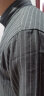 马登工装 美式复古磨毛竖条纹衬衫翻领休闲长袖衬衣男潮 锡灰色 XL 晒单实拍图