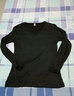 苏洛寻打底衫女春秋季新款韩版性感长袖T恤女套头修身内搭纯色T恤衫 V黑色加绒款 3XL (建议130-140斤) 实拍图