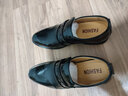 觅艳男士商务正装内增高皮鞋男透气韩版真皮休闲英伦男鞋子青年结婚鞋 黑色（增高款6CM） 43 实拍图