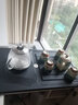 古宜 移动茶台简约家用小型泡茶水柜烧水壶一体火烧石功夫茶几茶桌 移动茶台+2把茶椅 整装 实拍图