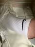 耐克（NIKE） 袜子 男袜女袜运动休闲袜吸汗耐磨篮球袜跑步中筒袜 AJ运动袜子 【白色三双装长筒袜】SX7676-100 L【42-46码】 实拍图