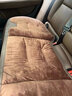齐选法兰绒汽车坐垫冬季加厚毛绒保暖座椅垫单片车载后排三件套座垫 法兰绒坐垫单片-栗棕色 实拍图