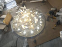 思洛迪 客厅灯LED吸顶灯 欧式水晶灯圆形餐厅卧室灯具灯饰 直径1米 高36三层配三色LED遥控器 实拍图