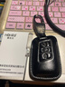 头层牛皮适用于大众帕萨特迈腾速腾cc途观l朗逸途昂探岳途岳钥匙套钥匙包车用钥匙扣高档男创意新款全包 D款 炫晶黑 实拍图
