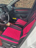 车鞍 汽车座套仿亚麻布艺四季通用汽车坐垫全包卡通公仔可爱萌座垫 A15激情红-标准版-头靠分体 五座通用款式-下单留言车型 实拍图