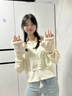 云见森知 手套女冬可爱抱抓兔耳手套韩版学生保暖日系毛绒手套冬季加厚 翻盖兔耳－米色013 实拍图
