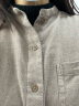 无印良品 MUJI 男式 法兰绒 立领衬衫 长袖休闲百搭衬衫 ACA75C1A 褪色米色 L 晒单实拍图
