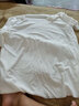 苏洛寻2025春夏季新款冰丝短袖T恤纯色女薄款潮V领体恤韩版宽松上衣 白色 大款 建议125-155斤 实拍图