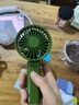 MUJI 便携手持风扇 USB充电可折叠办公室迷你随身小风扇 绿色 实拍图