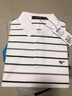 七匹狼男士短袖T恤冰丝光棉夏季凉感翻领短t条纹商务休闲polo保罗衫男装 803(本白)-丝光棉 180/96A(XXL) 实拍图