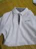 花花公子短袖t恤男夏季男士翻领Polo冰丝衫潮流半袖商务上衣服男装夏装 白色 L 实拍图