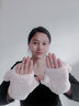 京堂京品 毛绒手套女冬季翻盖半指时尚写字开车棉女生保暖手套防寒毛线 实拍图