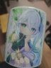 流莺 diy定制照片水杯子创意节日纪念生日礼物公司活动开业周年小礼品定做logo陶瓷马克杯送朋友客户 心把浅绿边彩杯 来图定制 实拍图