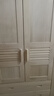 顾虎中式全实木大衣柜三门平开纯松木儿童衣橱带抽屉卧室家具厂家直销 环保水性漆 135宽55深195高 实拍图