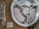 美厨（maxcook）304不锈钢餐盘饭盒分格 快餐盘学生餐盒四格加厚加大26cm MCFT803 实拍图