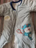赞翠春秋冬夹棉加厚男女宝宝棉衣新生儿爬服宝宝外出服婴儿保暖外套 条纹小象蓝色 73cm 建议6-12个月 实拍图