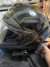 摩雷士（MOTORAX）全盔头盔冬季保暖大尾翼男女摩托车四季个性酷赛跑机车招财猫R50S GADA黑金【透明片+送彩片】 XL【建议60-61CM】 实拍图