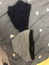 雅鹿男士内裤男三角内裤中腰冰丝无痕运动宽松大码短裤头裤衩4条装 黑色+宝蓝+深灰+浅灰-  4条 L （建议85-105斤） 实拍图