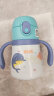 NUK 316不锈钢儿童保温杯小学生水杯幼儿园吸管杯倒置不漏水杯 蓝色鲸鱼(带把手) 280ml 实拍图