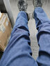 恒源祥牛仔裤男加绒加厚秋冬季宽松百搭耐磨长裤商务休闲裤弹力直筒裤子 中兰 加绒 32 【建议130-140斤】 实拍图