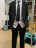 唐号垫肩西服外套男学院风春秋季痞帅学生高级感小西装DK制服套装班服 单件/高档西服【西装】 L 实拍图