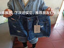 木荣牛仔短裤女夏季2025年新款宽松破洞高腰显瘦百搭a字热裤子ins潮薄 烟灰色 26/S(建议85-95斤) 实拍图