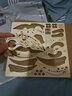 赟娅木制蝴蝶爪子折叠刀DIY拼图立体模型木质拼装3d立体拼接拼装玩具 折叠爪刃 实拍图