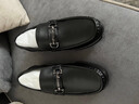 柯盾（KEDUN）春夏季真皮豆豆鞋男真皮软底新款皮鞋英伦一脚蹬懒人驾车男士商务休闲鞋 黑色 41 实拍图