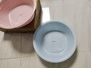 美丽雅 家用脸盆加厚学生宿舍塑料盆洗脸洗衣盆时尚洗菜小孩儿童通用盆 方圆盆加大号 38cm 实拍图