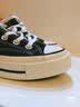 匡威（Converse）【滔搏运动】匡威男鞋女鞋低帮帆布鞋复古系带硫化鞋情侣款黑色 162058C 39 实拍图