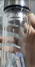 京东京造双层加厚玻璃杯 无铅高硼硅带茶隔水杯304茶隔泡茶杯男士360mL 晒单实拍图