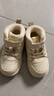 巴拉巴拉宝宝学步鞋婴儿鞋男童加绒高帮板鞋2024冬季鞋子208424144105 实拍图