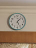 康巴丝（COMPAS）挂钟 创意简约钟表客厅石英钟表挂墙时钟 c2855 蓝色 实拍图