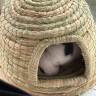 威毕兔子草窝用品保暖睡窝宠物冬天豚鼠荷兰猪躲避屋小松鼠侏儒兔玩具 城堡草窝-小号 实拍图