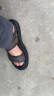 卡帝乐鳄鱼（CARTELO）皮凉鞋男夏季2024透气沙滩鞋男外穿两用男士洞洞凉拖鞋 棕色 39 实拍图