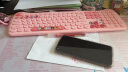 GEEZER 喵萌 PLUS 无线键鼠套装 可爱办公键盘鼠标 萌系猫耳复古圆形键帽 粉色混彩 实拍图