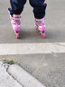 小状元轮滑鞋儿童初学者旱冰鞋溜冰鞋初学者男童女童滑轮鞋生日礼物 入门体验-粉【工具配件】 S (适合鞋码27-32)八轮全闪 实拍图