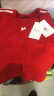MO&Co.字母LOGO运动撞色织边圆领短袖正肩露脐短款纯棉T恤上衣 大红色 L/170 晒单实拍图