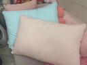 网易严选羽丝绒枕头枕芯松软高弹杜邦羽绒棉五星级酒店抗菌阻螨 【A类全棉抗菌】增高款 900g 柔肤粉  1只装 实拍图
