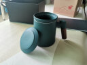 唐宗茶道 陶瓷马克杯茶水分离杯泡茶办公杯礼盒可定制茶具 绿砂釉陶制茶水分离马克杯C5600 实拍图