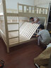 京喜福上下床双层高低床上下铺儿童床成人大人床多功能公主床双人母子床 【无漆原木款】直梯款 上铺宽130cm下铺宽150cm 实拍图