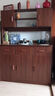 府立实木餐边柜靠墙一体酒柜茶水柜厨房橱柜客厅置物柜子储物柜收纳柜 【宽操作台】胡桃色83*41.5*171.5 送工具自行安装 实拍图