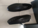 花花公子皮鞋男新款头层羊皮豆豆鞋软底软面轻便懒人一脚蹬商务休闲鞋 黑色 38 实拍图