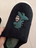DMPD棉拖鞋男士秋冬季2025新款保暖毛绒家居家厚底防滑月子情侣棉鞋女 黑色【爱心熊】 40-41 适合39-40 实拍图